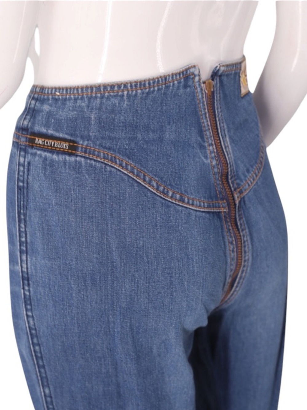 RARE Vintage Iconic Rag City Blue Jeans - Picture 4 of 10